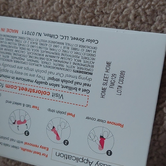 Color Street Home Sleet Home Nail Strips NEW Glitter White - Picture 5 of 6